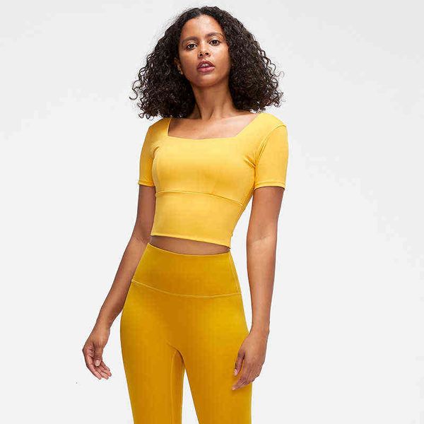 women's t-shirt long sleeve yoga spring and summer sports short blouse with breast pad fitns women's beautiful back elastic tight, White
women's t-shirt long sleeve yoga spring and summer sports short blouse with breast pad fitns women's beautiful back elastic tight, White