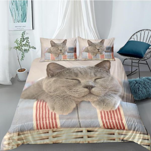 bedding sets 3d cat quilt cover set animal comforter covers and pillow slips full double single twin king size 160*220cm bedclothes
bedding sets 3d cat quilt cover set animal comforter covers and pillow slips full double single twin king size 160*220cm bedclothes