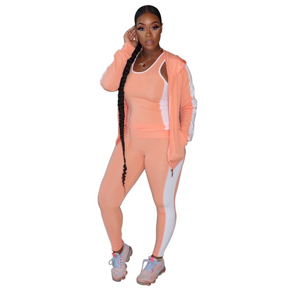 jogging femme 3 piece set women set outfits suit fashion casual sport suits for women tracksuit autumn sportwear matching sets, Black;white
jogging femme 3 piece set women set outfits suit fashion casual sport suits for women tracksuit autumn sportwear matching sets, Black;white