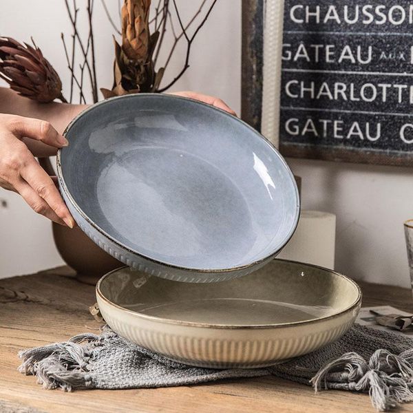 bowls old-fashioned large plate ~ 9.5-inch ceramic plate, rice dinner embossed round
bowls old-fashioned large plate ~ 9.5-inch ceramic plate, rice dinner embossed round