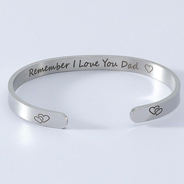 remember i love you bracelet gift for dad family jewelry birthdays father's day bangle, Black
remember i love you bracelet gift for dad family jewelry birthdays father's day bangle, Black