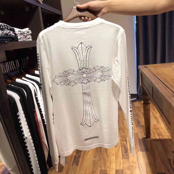 21 autumn winter fashion br new long sleeve cro cross sanskrit print men's and women's casual t-shirt, White;black
21 autumn winter fashion br new long sleeve cro cross sanskrit print men's and women's casual t-shirt, White;black