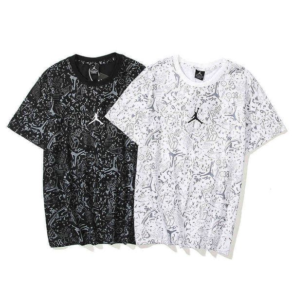 summer 2022 fashion aj flying man short sleeve t-shirt men's full printed couple female student casual half, White;black
summer 2022 fashion aj flying man short sleeve t-shirt men's full printed couple female student casual half, White;black