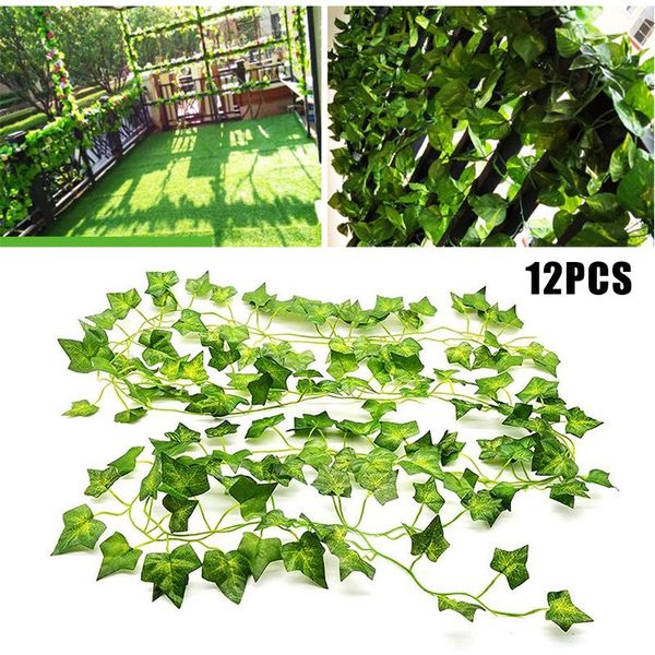 decorative flowers & wreaths 12 strands artificial ivies leaf plants vines 2.2m hanging garland foliage garden festive party wedding decorat
decorative flowers & wreaths 12 strands artificial ivies leaf plants vines 2.2m hanging garland foliage garden festive party wedding decorat