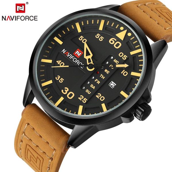 wristwatches naviforce original army quartz watches men hour clock sports leather wristwatch relogio masculino, Slivery;brown
wristwatches naviforce original army quartz watches men hour clock sports leather wristwatch relogio masculino, Slivery;brown