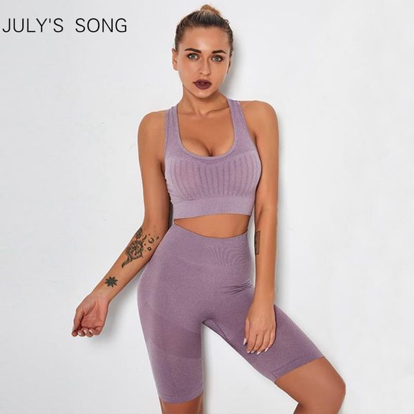 yoga outfit july's song women set seamless workout sportswear gym clothing fitness high waist bra leggings shorts sports active suits
yoga outfit july's song women set seamless workout sportswear gym clothing fitness high waist bra leggings shorts sports active suits