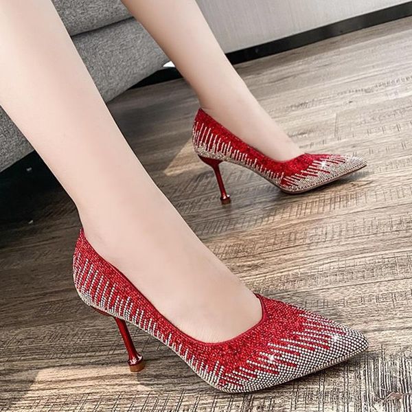 dress shoes lucyever red crystal pointed toe pumps women 2021 thin high heels party wedding woman zapatos para mujer elegante, Black
dress shoes lucyever red crystal pointed toe pumps women 2021 thin high heels party wedding woman zapatos para mujer elegante, Black