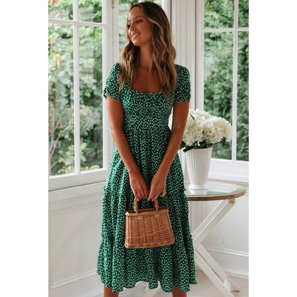 casual dresses women ladies sweet square neck puff sleeve high waist leisure floral printing long dress, Black;gray
casual dresses women ladies sweet square neck puff sleeve high waist leisure floral printing long dress, Black;gray