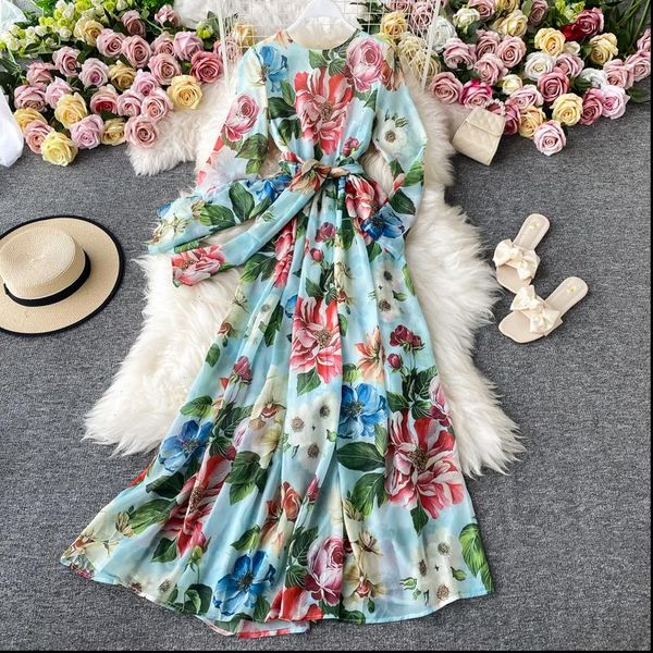 autumn women dresses floral print long dress bohemian high waist o neck vacation beach maxi robe mujer, Black;gray
autumn women dresses floral print long dress bohemian high waist o neck vacation beach maxi robe mujer, Black;gray