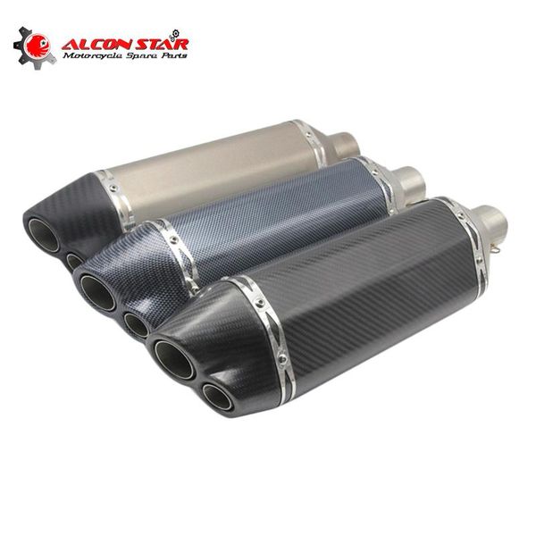 motorcycle exhaust system alconstar- 480mm length motocross double mouth muffler yzf gsxr z750 z800 mt07 mt09 tmax530 500
motorcycle exhaust system alconstar- 480mm length motocross double mouth muffler yzf gsxr z750 z800 mt07 mt09 tmax530 500