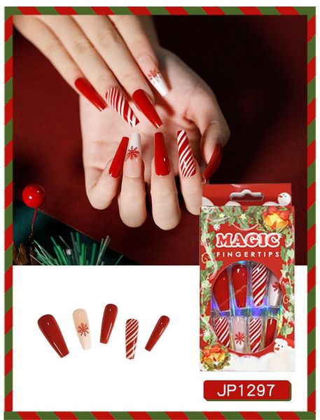 false nails 24pcs snowflakes printed nail patch glue type removable long paragraph fashion manicure save time art, Red;gold
false nails 24pcs snowflakes printed nail patch glue type removable long paragraph fashion manicure save time art, Red;gold