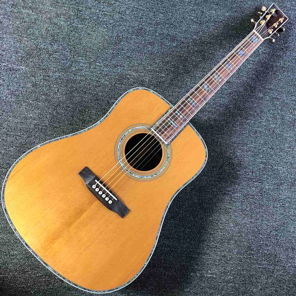 custom 6 strings 45s body shape 41 inch acoustic guitar rosewood fingerboard solid cedar top
custom 6 strings 45s body shape 41 inch acoustic guitar rosewood fingerboard solid cedar top