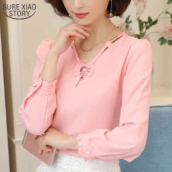 v-neck chiffon blouse fashion all-match long sleeve female autumn shirt plus size solid bottoming shirts 10281 210508, White
v-neck chiffon blouse fashion all-match long sleeve female autumn shirt plus size solid bottoming shirts 10281 210508, White