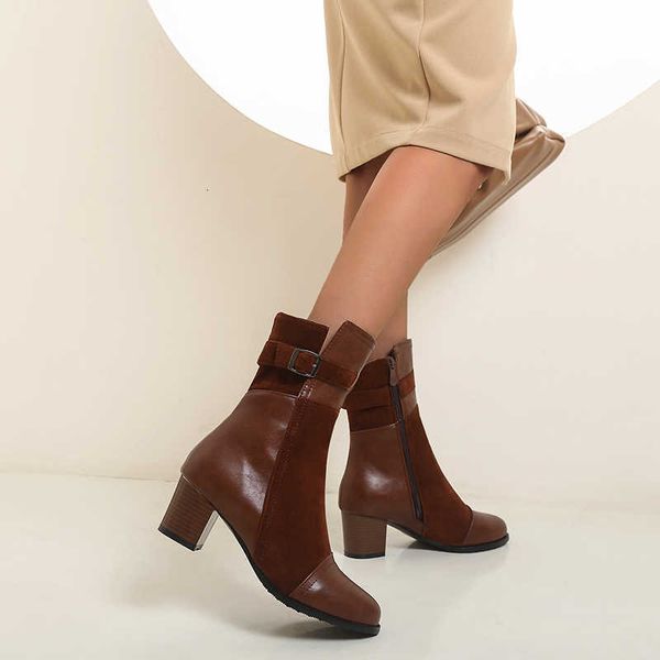 dress shoes short winter furry of women's short personality boots fashion zipper decoration motorcycle plain square heels p612, Black
dress shoes short winter furry of women's short personality boots fashion zipper decoration motorcycle plain square heels p612, Black