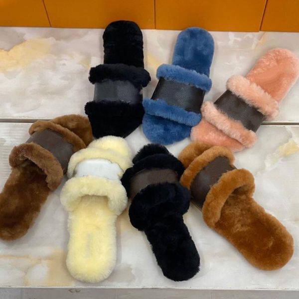 olige 2021 new wool one word with women's slippers classic leather women's slippers 35-42, Black
olige 2021 new wool one word with women's slippers classic leather women's slippers 35-42, Black