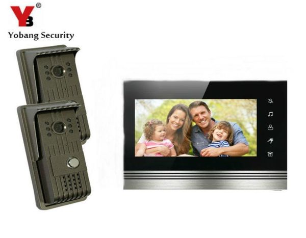 yobangsecurity 7 inch color touch button video door phone doorbell intercom entry system kit with metal case 2 camera 1 monitor phones
yobangsecurity 7 inch color touch button video door phone doorbell intercom entry system kit with metal case 2 camera 1 monitor phones