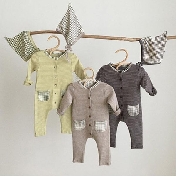 baby spring clothing born kids boy girl striped romper long sleeve jumpsuit playsuit pajamas outfits clothes with hat jumpsuits, Blue
baby spring clothing born kids boy girl striped romper long sleeve jumpsuit playsuit pajamas outfits clothes with hat jumpsuits, Blue