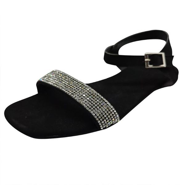 summer women's sandals ladies roma flat flip-flops buckle with casual outside shoes, Black
summer women's sandals ladies roma flat flip-flops buckle with casual outside shoes, Black