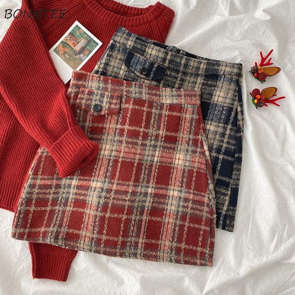 skirts women plaid woolen mini skirt womens button winter autumn thicker all match chi ins fashion bodycon short slim vintage, Black
skirts women plaid woolen mini skirt womens button winter autumn thicker all match chi ins fashion bodycon short slim vintage, Black