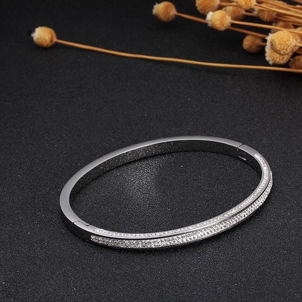 luxury women ladies cuff wedding charm crystal bangles jewelry stainless steel ol casual fashion bracelet femme bangle, Black
luxury women ladies cuff wedding charm crystal bangles jewelry stainless steel ol casual fashion bracelet femme bangle, Black