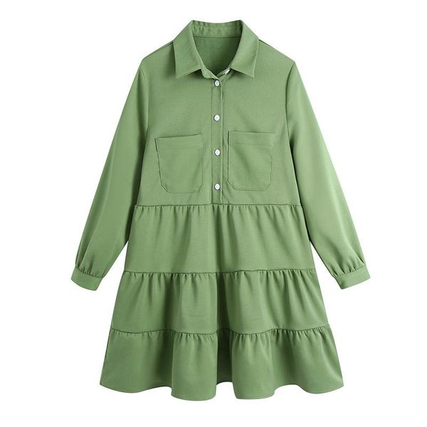 casual dresses fashion with pockets draped mini dress women vintage lapel collar long sleeve female army green vestidos, Black;gray
casual dresses fashion with pockets draped mini dress women vintage lapel collar long sleeve female army green vestidos, Black;gray