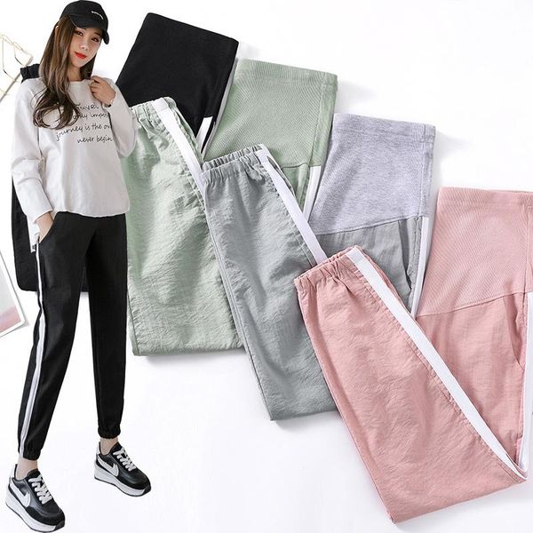 maternity bottoms spring summer pants high waist belly thin cotton linen jogger clothes for pregnant women pregnancy, White
maternity bottoms spring summer pants high waist belly thin cotton linen jogger clothes for pregnant women pregnancy, White