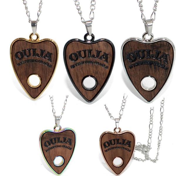 pendant necklaces vintage women men gothic ouija shape zinc alloy &wood board 24 inch copper chain necklace jewelry festival gift, Silver
pendant necklaces vintage women men gothic ouija shape zinc alloy &wood board 24 inch copper chain necklace jewelry festival gift, Silver