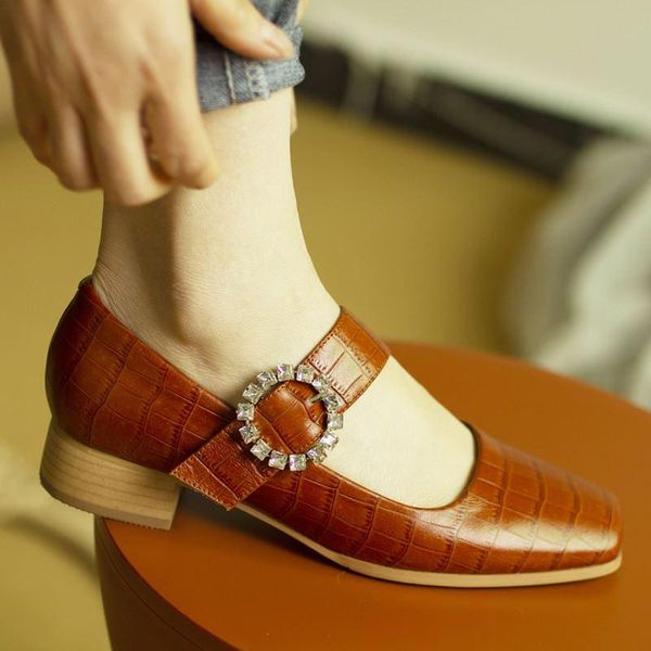 dress shoes allbitefo size 34-42 rhinestone design genuine leather women heels fashion leisure women's medium heel kitten, Black
dress shoes allbitefo size 34-42 rhinestone design genuine leather women heels fashion leisure women's medium heel kitten, Black