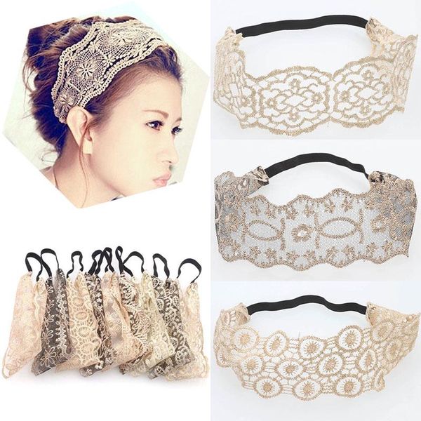 Women Lace Girls High Elastic Korean Headband Handmade Hollow Out Flower Hair Accessories Headwear Headwraps 7 Patterns
Women Lace Girls High Elastic Korean Headband Handmade Hollow Out Flower Hair Accessories Headwear Headwraps 7 Patterns