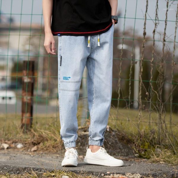 men's jeans ankle length men trousers denim soft harem pants man casual street school home office cowboy fashion jean, Blue
men's jeans ankle length men trousers denim soft harem pants man casual street school home office cowboy fashion jean, Blue