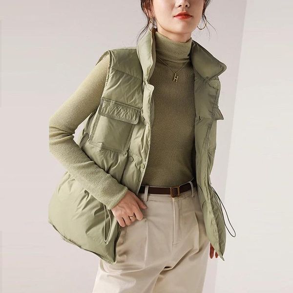 women's vests 2021 winter white duck down vest coat sleeveless light women bodywarm windproof lightweight warm waistcoat female, Black;white
women's vests 2021 winter white duck down vest coat sleeveless light women bodywarm windproof lightweight warm waistcoat female, Black;white