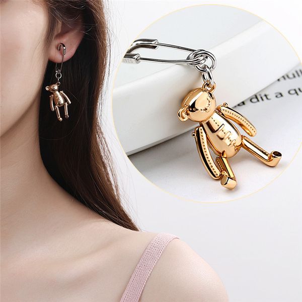 xiha 925 sterling silver gold earrings for women 2020 korean safety pin bear charm earring bohemian statement fashion jewelry, Golden
xiha 925 sterling silver gold earrings for women 2020 korean safety pin bear charm earring bohemian statement fashion jewelry, Golden
