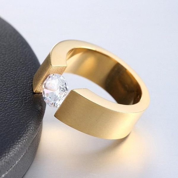 fashion stainless steel ring for men accessories jewelry wedding engagement girl gift luxury 6mm round zircon rings cluster, Golden;silver
fashion stainless steel ring for men accessories jewelry wedding engagement girl gift luxury 6mm round zircon rings cluster, Golden;silver