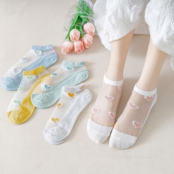 socks hosiery glass children's short tube summer super thin transparent sweet love women's stockings, Black;white
socks hosiery glass children's short tube summer super thin transparent sweet love women's stockings, Black;white