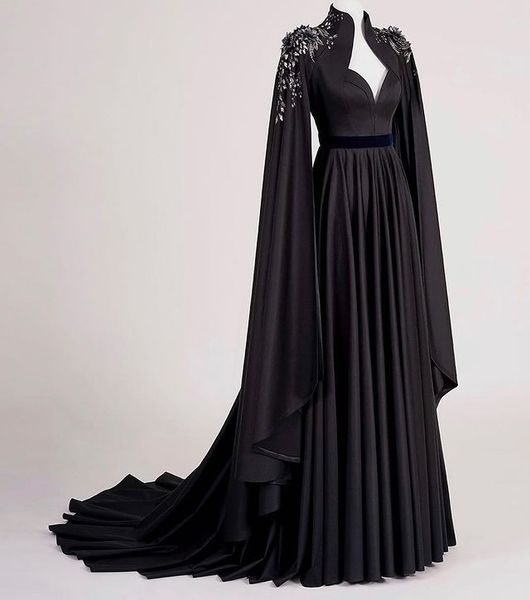gorgeous evening dresses with long sleeves hand made flower beads prom pageant gown robe de mariée customize sweep train formal black party
gorgeous evening dresses with long sleeves hand made flower beads prom pageant gown robe de mariée customize sweep train formal black party