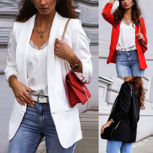 women's jackets spring autumn women fashion turn down collar solid long sleeve thin outwear suit outerwear female casual trench coat, Black;brown
women's jackets spring autumn women fashion turn down collar solid long sleeve thin outwear suit outerwear female casual trench coat, Black;brown
