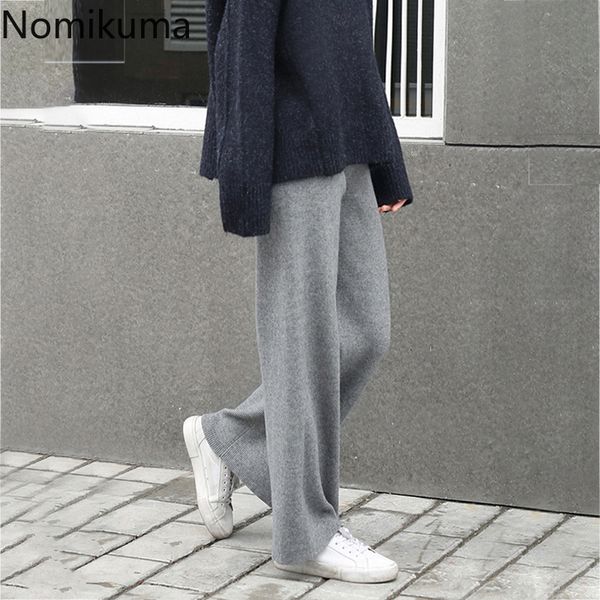 nomikuma wide leg pants casual loose knitted panalones women solid color straight all-match high waist trousers 3d023 210514, Black;white
nomikuma wide leg pants casual loose knitted panalones women solid color straight all-match high waist trousers 3d023 210514, Black;white