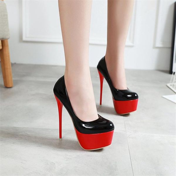 dress shoes women platform high heels 16cm stiletto big size heel woman pump red and black round toe pumps
dress shoes women platform high heels 16cm stiletto big size heel woman pump red and black round toe pumps