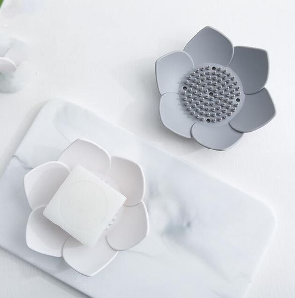 flexible silicone bathroom shower soap dish box storage plate tray drain holder flower soapbox bq829 party favor
flexible silicone bathroom shower soap dish box storage plate tray drain holder flower soapbox bq829 party favor