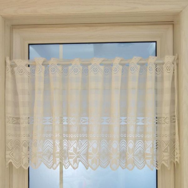 white pastoral kitchen curtain short embroidery tulle window valance coffee for home decor 150x45cm & drapes
white pastoral kitchen curtain short embroidery tulle window valance coffee for home decor 150x45cm & drapes