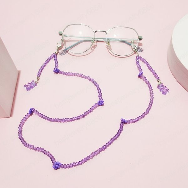 elegant bear pendant sunglasses chain transparent purple beads chain for glasses neck mask straps lanyard fashion women jewelry
elegant bear pendant sunglasses chain transparent purple beads chain for glasses neck mask straps lanyard fashion women jewelry