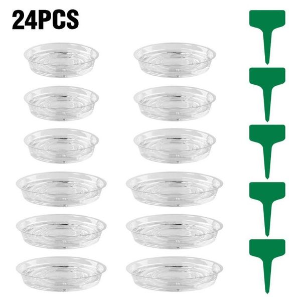 planters & pots 24pcs transparent plastic indoor plant flower saucers cushions with labels tags
planters & pots 24pcs transparent plastic indoor plant flower saucers cushions with labels tags
