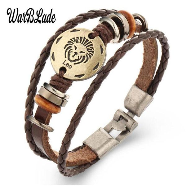 charm bracelets warblade 12 constellations bangles fashion punk leather bracelet men personality zodiac signs wristband jewelry, Golden;silver
charm bracelets warblade 12 constellations bangles fashion punk leather bracelet men personality zodiac signs wristband jewelry, Golden;silver