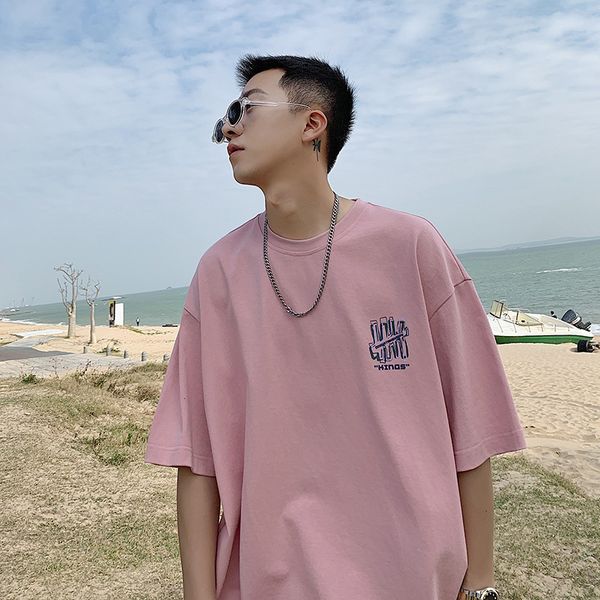 versatile super men's t-shirts fashion brand 2021 summer t-shirt trend loose short sve, White;black
versatile super men's t-shirts fashion brand 2021 summer t-shirt trend loose short sve, White;black