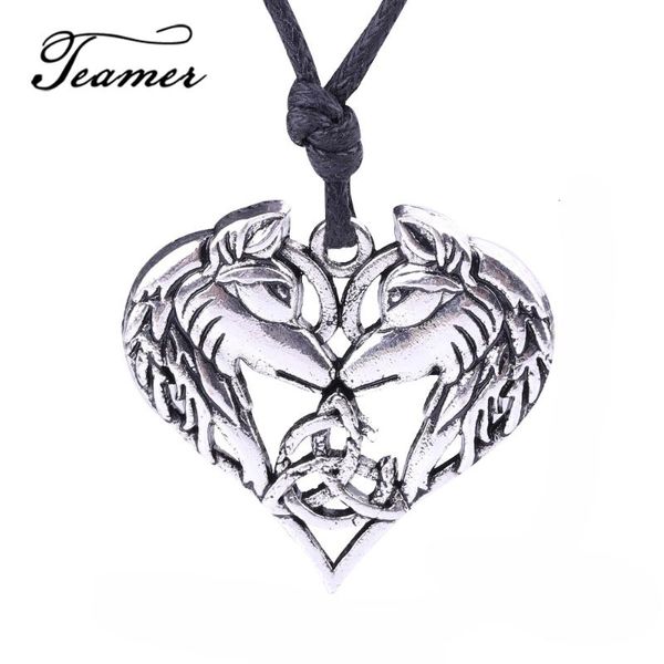 pendant necklaces teamer adjustable rope chain heart necklace silver color/ wolf amulet religious irish knot wicca symbol
pendant necklaces teamer adjustable rope chain heart necklace silver color/ wolf amulet religious irish knot wicca symbol