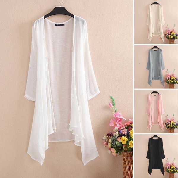 women's blouses & shirts blouses elegant solid cardigans summer blouse cover up casual long sleeve asymmetrical oversized beach k ivyb, White
women's blouses & shirts blouses elegant solid cardigans summer blouse cover up casual long sleeve asymmetrical oversized beach k ivyb, White