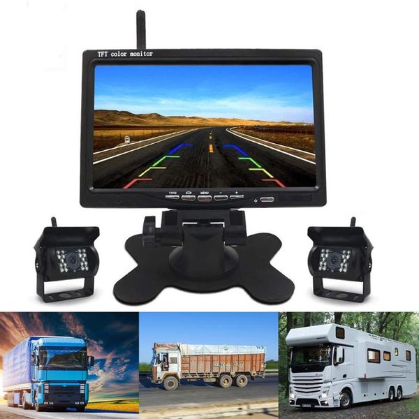 car video 800x480 led wireless monitor 7 inch with 2 ir night vision rearview cameras outdoor parts personal accessories
car video 800x480 led wireless monitor 7 inch with 2 ir night vision rearview cameras outdoor parts personal accessories