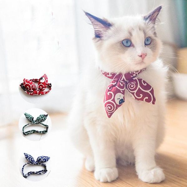 adjustable pet dog cotton bandana puppy scarf japanese style cat bow tie grooming accessories supplies apparel 
adjustable pet dog cotton bandana puppy scarf japanese style cat bow tie grooming accessories supplies apparel