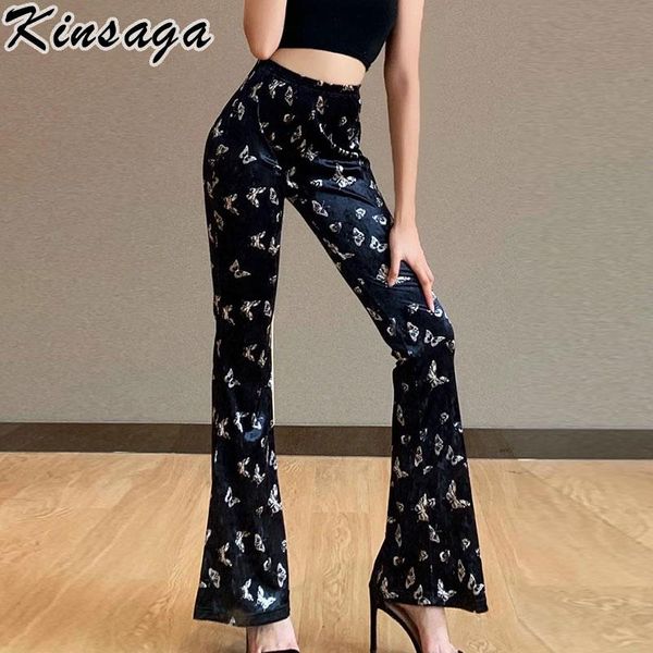 vintage butterfly print velvet flare pants women streetwear y2k egirl high waist skinny wide leg trousers harajuku black women's & capr, Black;white
vintage butterfly print velvet flare pants women streetwear y2k egirl high waist skinny wide leg trousers harajuku black women's & capr, Black;white