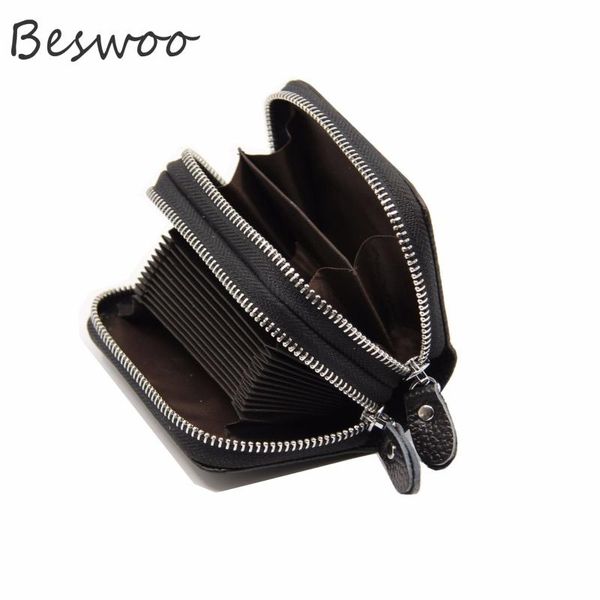 card holders genuine leather wallets rfid anti-scanning double zipper holder coin purses luxury business wallet women, Brown;gray
card holders genuine leather wallets rfid anti-scanning double zipper holder coin purses luxury business wallet women, Brown;gray